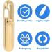 Stainless Steel Pill Box with Keychain | Waterproof Vitamin Holder & Medicine Organizer for Travel & Camping - Buy Online on GoSupps.com