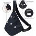 Portable Waterproof Anti-thief Personal Flex Crossbody Sling Bag for Women & Men - Black Right - Buy Online on GoSupps.com