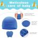 Aolso Newborn Baby Hats & Mittens Set - Blue Infant Cotton Gloves & Caps for 0-6 Months - Buy Online on GoSupps.com