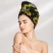Sunflower Coral Velvet Dry Hair Cap | Perfect for Home Travel Pool Parties & Beach Days - Buy Online on GoSupps.com