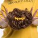 Hair Bun Extensions Messy Curly Wavy Hair Scrunchies Hairpieces Synthetic Donut Updo Hair Pieces Ponytail Extensions for Women Light Brown - Buy Online on GoSupps.com