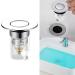 Metal Pop-Up Bounce Core Basin Drain Filter Kitchen Bathroom Tool Hair Stopper Deodorant Bath Stopper Bathroom Sink Drain - Buy Online on GoSupps.com