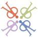 4 Unique Shape Kids Teether Toys | Easy to Hold Baby Teething Gift for Toddlers | International Shipping - Buy Online on GoSupps.com