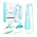 Electric Nail File Drill for Baby No Sharp Claws Hurt 6 in 1 Safety Cutter Trimmer Clipper for Toes and Fingers (Blue) (Blue-18 in 1)