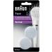 Braun FaceSpa facial cleansing brush women replacement brushes normal 2 pieces for Braun facial cleansing devices SE80n white