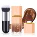 NewBang Liquid Contour Stick Soft Cream Contour Makeup Liquid Bronzer Face Concealer Matte Contouring with Cushion Applicator Long Lasting Silky Face Contour Cream Bronzer Contouring Makeup (103) 103#DARK 36 g (Pack of 2)