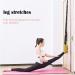 Yoga Fitness Stretching Strap - Improve Flexibility for Rehab Pilates Dance & Gymnastics | Door Flexibility Trainer (Black - Buy Online on GoSupps.com