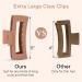 4 Pack 5 Inch Extra Large Claw Clips for Thick Hair - Non-slip, Matte Finish - Jumbo Claw Clips for Long, Curly Hair - Hair Accessories for Women and Girls - Buy Online on GoSupps.com