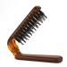 Travel Folding Hair Brush  Collapsable Portable Pocket Boar Bristle Hair Brush for Thin Thick Hair  Mini HairBrushfor Men Women Kids Thick Thin Curly Straight Wet Dry Hair Restore Shine Amber
