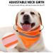 Reflective Triangle Dog Bandana | Adjustable Pet Scarf for Night Walks & Outdoor Adventures - Fluorescent Yellow - Buy Online on GoSupps.com