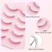 25 Pairs Practice Eyelashes & 70 Under Eye Stickers - Self-Adhesive Lashes for Eyelash Extension Training - Perfect for Beginners (Pink - Buy Online on GoSupps.com