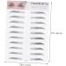 FOMIYES 6 Pcs 3d Eyebrow Stickers Beauty Kit Brow Shaper Makeup Eyebrow Transfer Man Stencil Cosmetic 1 count (Pack of 1) Blackx3pcs - Buy Online on GoSupps.com