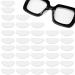 Wisejoy 20 pairs of glasses nasal pads clear soft self -adhesive nose pads glasses nasal pad for glasses and sunglasses non -stick nasal pads