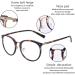 ALWAYSUV Retro Vintage Round Metal Glasses for Women & Men - Clear Lens Fashion in Beige - Buy Online on GoSupps.com