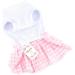 SELMAI Sweet Heart Shirt Princess Plaid Tiered Dress for Small Dog Cat Puppy Summer Outfits Wedding Birthday Party Costume Yorkie Chihuahua Shih Tzu Clothes Pink S - Buy Online on GoSupps.com