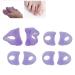 4 Pairs Silicone Toe Separators for Hallux Valgus Relief - Purple - Buy Online on GoSupps.com