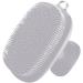 Silicone Face Cleansing Brush - Face Scrubber with Handle Soft Silicone Facial Cleansing Brush Waterproof Face Exfoliator Blackhead Pore Pad Face Wash Brush for Cleaning Gyouza White - Buy Online on GoSupps.com