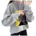 Bigfanshu Womans Tops Winter Fashion Blouse Hoodies Character Print Sweatshirt Gray