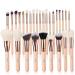 Pink Makeup Brushes Powder Foundation Blush Eyeshadow Make Up Brush Set Natural Hair