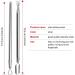 TOODOO Cuticle Peeler Scraper and Pusher Set - 2 Pieces Manicure Tools in Plastic Box (Silver) - Buy Online on GoSupps.com