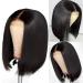8-Inch Short Straight Bob Wig - Lace Part Human Hair for Black Women | Pre-Plucked Brazilian Hair with Baby Hair - Buy Online on GoSupps.com