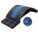 Back Stretcher, Spine Deck Back Stretcher for Lower Back, 4-Level Back Cracker Black/Blue-4level