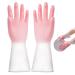 Kitchen Dishwashing Gloves Dishwashing Cleaning Gloves Waterproof Household Rubber Dishwashing Cleaning Gloves for Dishesand Household Chores