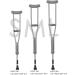 Safety Crutches Stainless Steel Crutches 2pcs Adult Underarm Canes with Spring Shock Absorbing Walking Sticks Adjustable Walking Cane Comfortable Independence Adult size 175-195cm - Buy Online on GoSupps.com