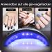 LKE UV Lamp for Gel Nails - 36W Portable Nail Dryer with USB Charging 30/60/90s Timer LCD Display & Infrared Sensor - Perfect for All Gel Types - Buy Online on GoSupps.com