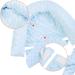 JINTN Baby Car Seat Head Neck Support Pillow - Infant Stroller Headrest with Seat Belt Strap Covers - Blue, 0-12 Months - Buy Online on GoSupps.com
