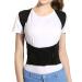 Posture Corrector for Women and Men Back Brace Straightener Lumbar Support Belt with Metal Support for Back Neck Shoulder Pain Relief Improve Posture (Color : Black Size : X-Large) (Black (Black Sm Black Small
