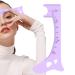 Eyebrow Stencils Eye Liner Guide for Eye Brows - Eyebrow Shaping Ruler Quick Eye Makeup Tool Reusable Eye Makeup Aid for Women Girls Purple