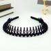 3 PCS Non Slip Cloth Rhinestone Headbands for Women - Wave Pattern Hair Bands with Teeth | Stylish Hair Accessories for Girls - Buy Online on GoSupps.com
