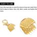 10Set Gold Tone Ribbon Crimp Clamp Ends with Lobster Claw Clasps - DIY Craft Making Supplies - Buy Online on GoSupps.com