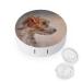 Jack Russell Terrier Contact Lens Case Travel Portable Travel Contact Lens Box with Mirror