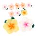 FRCOLOR 10pcs Creative Hair Clip Charms Polymer Beads Plumeria Flower Pendant Hair Clip Decor Hair Clip Diy Decor Flower Decorations Diy Decors Hawaiano 3d Jewelry Phone Case Polymer Clay