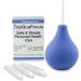 TopQuaFocus Enema Bulb Kit - 8oz Capacity with 4 Replaceable Nozzles (Blue) - Anal Vaginal Douche for Men and Women - Buy Online on GoSupps.com