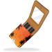 Leather Lipstick Case with Mirror - Mini Lip Gloss Organizer | Beach Palm Tree Sunset Design - Buy Online on GoSupps.com