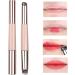 Gkumgwo Lip Scrub Brush - Portable Eyeshadow Applicators - Portable Makeup Accessories Lip Oil Brush with Lid Soft Double Head Lipstick Brushes for Daily and Travel Pink - Buy Online on GoSupps.com