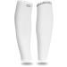 Calf Compression Sleeve for Men & Women (20-30mmHg) - Best Calf Compression Socks for Running, Shin Splint, Calf Pain Relief, Leg Support Sleeve for Runners, Medical, Air Travel, Nursing, Cycling Small / Medium (12-15.5" Calf) White