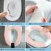 4 Pack Bathroom Toilet Seat Cover Pads - Portable, Washable & Reusable Cushion for Warmer Toilet Seats | FACOYONG - Buy Online on GoSupps.com