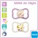Buy MAM Air NIGHT Silicone Pacifier 16+ | Set of 4 Girls with Sterilized Transport Boxes | International Shipping Available - Buy Online on GoSupps.com