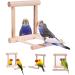 2Pcs Bird Mirror & Swing Toy for Budgies, Parrots, Love Birds - Fun Playtime in Cage - Buy Online on GoSupps.com