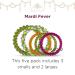 TELETIES Mardi Gras Collection 5 Pack - Mixed Spiral Hair Coils & Phone Cord Hair Ties for Women - Buy Online on GoSupps.com