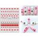 Christmas Nail Stickers 9 Sheets Self-Adhesive Nail Decal for Kids Deer Snowman Nail Art Decoration Design Supplies - Buy Online on GoSupps.com