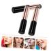 Buy Angoily 3 Pcs Round Head Lip Makeup Brushes - Silicone Applicator with Imitation Wood Handle for Lip Scrub & Lipstick - Portable Makeup Tools for Flawless Lips - Buy Online on GoSupps.com