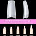 500 Pieces French Artificial Nail Tips Set - False Acrylic Nails with 4 Glue Tubes for DIY Nail Design - Perfect for Extensions & Natural Looks - Buy Online on GoSupps.com