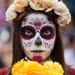 Day of the Dead Face Tattoo Kit with Skeleton Sugar Skull Makeup and Red Roses - Halloween Makeup Set for Dia de los Muertos - Temporary Glitter Skeleton Tattoos - Buy Online on GoSupps.com