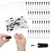 60 Pcs Disposable Dip Replacement Brush Mini Nail Polish Replacement Brush Dipping Powder Liquid Replacement Fine Soft bristles Brush for Salon