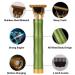 Hair Clippers for Men T9 Bamboo Style Electric Hair Clipper USB Rechargeable Hair Clipper Professional Men Razor Hair Trimmer for Men (Color : Green) - Buy Online on GoSupps.com